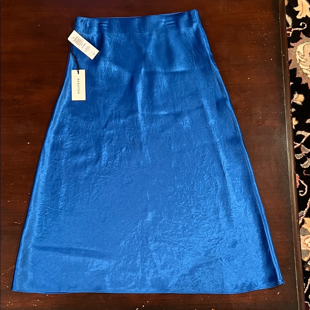 Aritzia Vibrant Blue A-Line Skirt